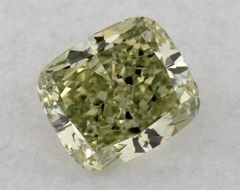  0.30 Carat Green VS1  cushion modified diamond